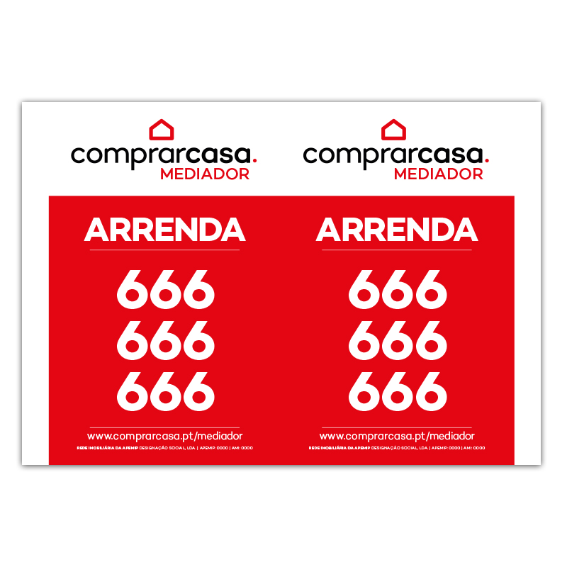 Placa Alveolar 100×70 cm em Pirâmide “V” (1 NÚMEROS)